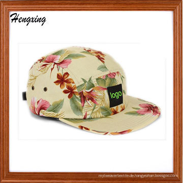 Schöne florale 5 Panel Patch Caps